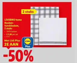 Lidl Keukenhanddoeken, 2 stuks aanbieding