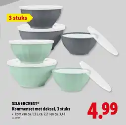 Lidl Kommenset met deksel, 3 stuks aanbieding