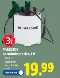Lidl Accudruksproeier,4 V aanbieding