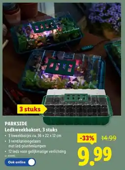 Lidl Ledkweekbakset, 3 stuks aanbieding