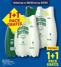 Lidl Mineraalwater limoen aanbieding