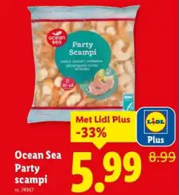 Lidl Party scampi aanbieding