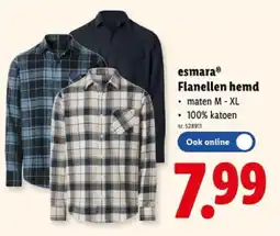 Lidl Flanellen hemd aanbieding