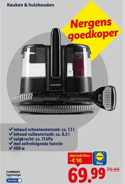 Lidl Tapijtreiniger aanbieding