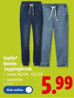 Lidl Denim joggingbroek aanbieding