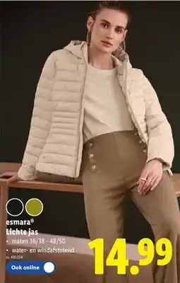 Lidl Lichte jas aanbieding