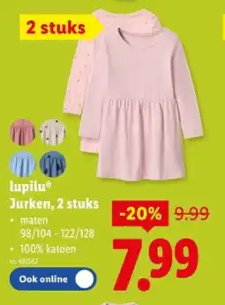Lidl Jurken, 2 stuks aanbieding