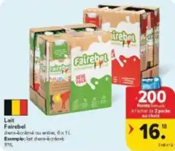 Carrefour Market Lait fairebel aanbieding