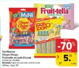 Carrefour Market Confiseries Chupa Chups Fruit-tella et Look-O-Look aanbieding