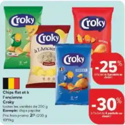 Carrefour Market Chips flat et à l'ancienne Croky aanbieding