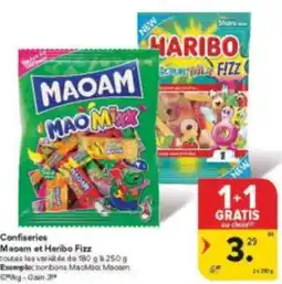 Carrefour Market Confiseries macam et haribo fizz aanbieding