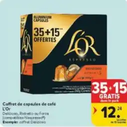 Carrefour Market Coffret de capsules de café L'Or aanbieding