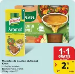 Carrefour Market Marmites de bouillon et Aromat Клогт aanbieding