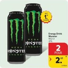 Carrefour Market Energy Drink Monster aanbieding