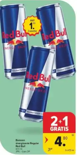 Carrefour Market Boisson énergisante Regular Red Bull aanbieding