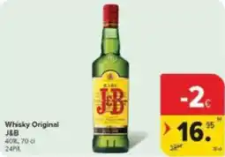 Carrefour Market Whisky Original J&B aanbieding