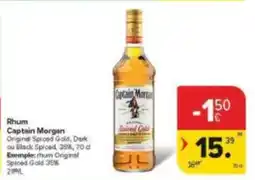 Carrefour Market Rhum Captain Morgan aanbieding