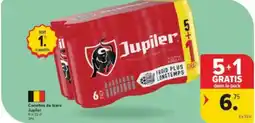 Carrefour Market Canettes de bière Jupiler aanbieding