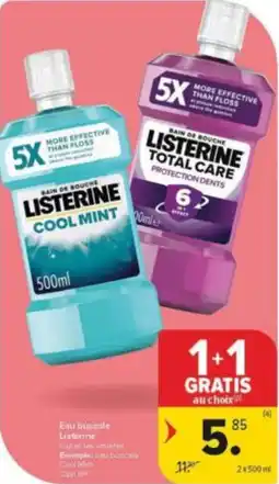 Carrefour Market Eau buccale Listerine aanbieding