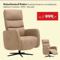 Woonsquare Relaxfauteuil Pedro aanbieding