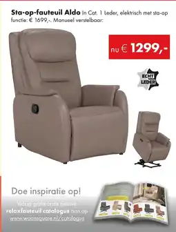 Woonsquare Sta-op-fauteuil Aldo aanbieding