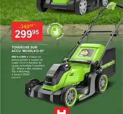 HandyHome Tondeuse sur accu MO40L413-01 aanbieding