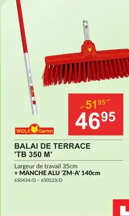 HandyHome Balai de terrace TB 350 M aanbieding