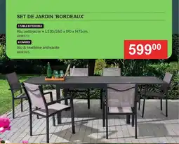 HandyHome Set De Jardin Bordeaux aanbieding