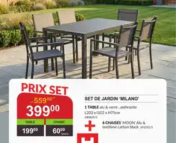 HandyHome Set De Jardin Milano aanbieding