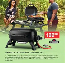 HandyHome Napoleon Barbecue Gaz Portable Travelq 240 aanbieding