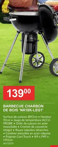 HandyHome Barbecue Charbon De Bois NK18K-LEG1 aanbieding