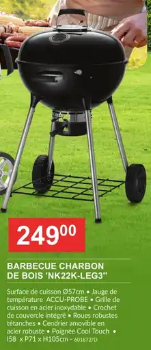 HandyHome Barbecue Charbon de bois NK22K-LEG3 aanbieding