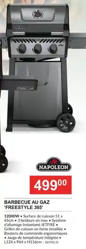HandyHome Napoleon Barbecue Au Gaz Freestyle 365 aanbieding