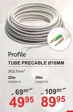 HandyHome Profile Tube Precable Ø 16 mm aanbieding