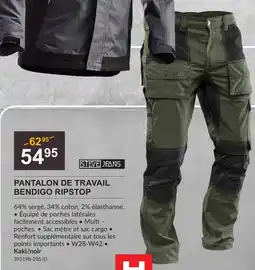 HandyHome Steve Jeans Pantalon De Travail Bendigo Ripstop aanbieding