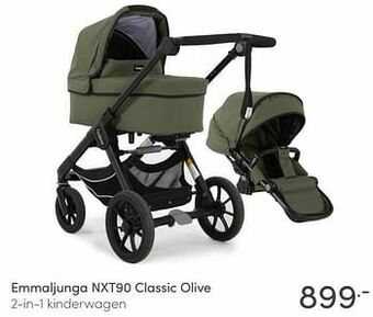 Emmaljunga nxt90 classic olive 2-in-1 kinderwagen