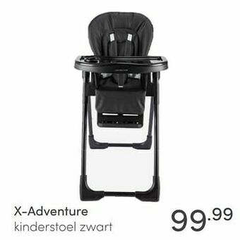 Baby & Tiener X-adventure kinderstoel zwart aanbieding
