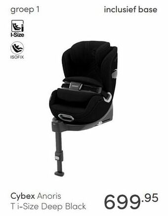 Baby & Tiener Cybex anoris t i-size deep black aanbieding