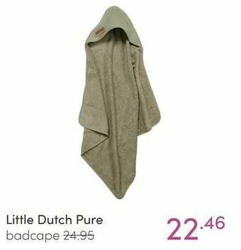 Baby & Tiener Little dutch pure badcape aanbieding