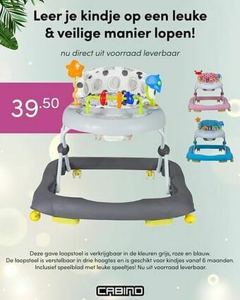 Baby & Tiener Loopstoel aanbieding