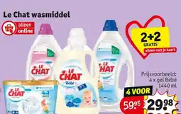 Kruidvat Le Chat wasmiddel aanbieding