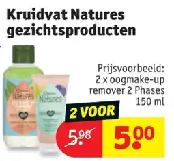 Kruidvat Kruidvat Natures gezichtsproducten aanbieding