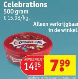 Kruidvat Celebrations 500 gram aanbieding
