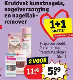 Kruidvat Kruidvat kunstnagels, nagelverzorging en nagellakremover aanbieding