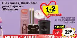 Kruidvat Alle kaarsen, theelichten geurstokjes en LED kaarsen aanbieding