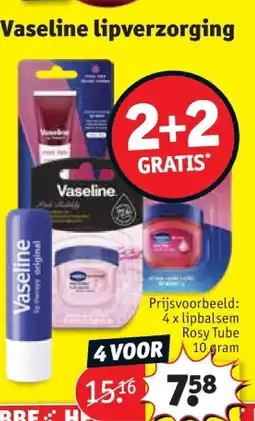 Kruidvat Vaseline lipverzorging aanbieding
