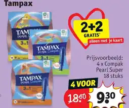 Kruidvat Tampax aanbieding