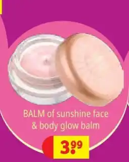 Kruidvat BALM of sunshine face & body glow balm aanbieding