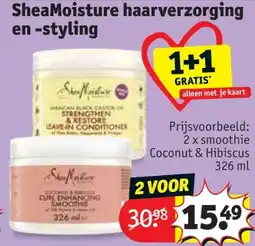 Kruidvat SheaMoisture haarverzorging en -styling aanbieding