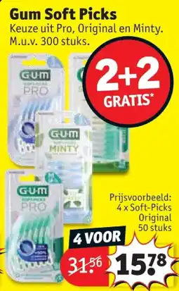 Kruidvat Gum Soft Picks aanbieding